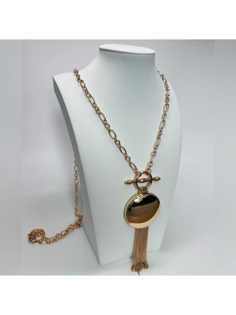 ON 34th long locket pendant necklace